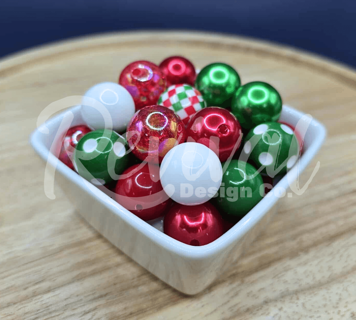 20mm Acrylic Bead Scoop Mix - Christmas Edition