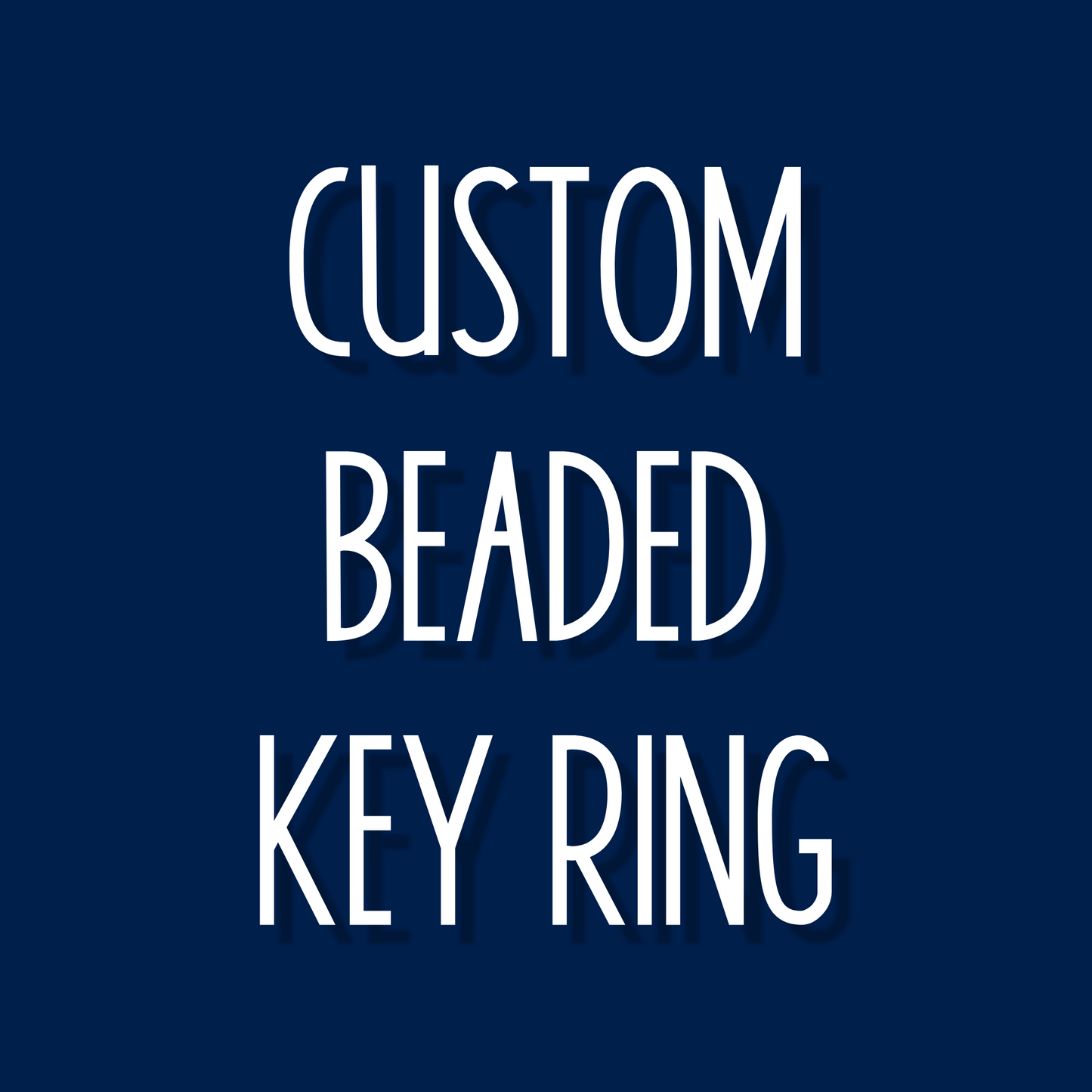 Custom Silicone Beaded Key Ring
