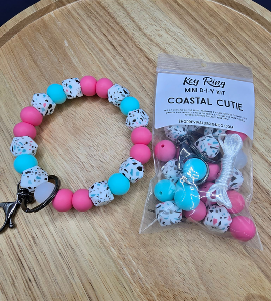 Mini DIY Wristlet Kit - Coastal Cutie