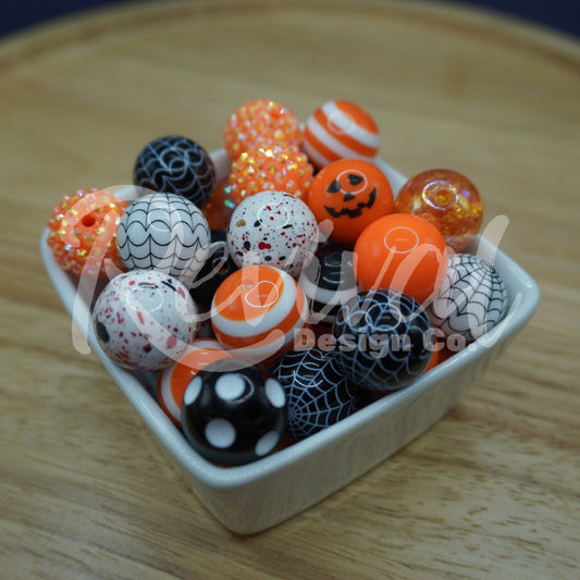 20mm Acrylic Bead Scoop Mix - Halloween Edition