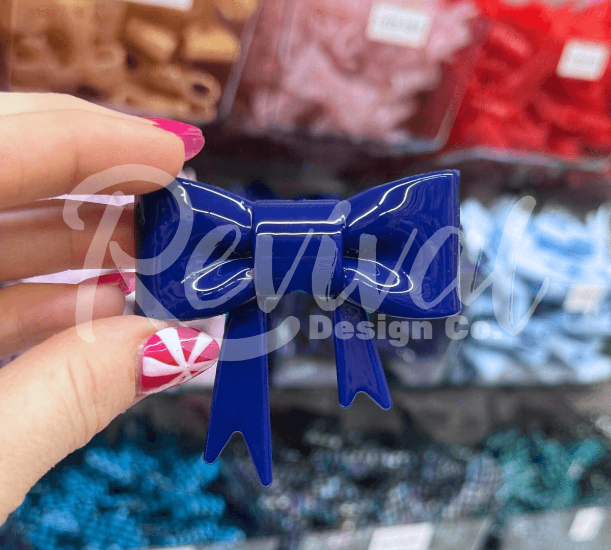 Deep Sea - Silicone Bow Focal/Straw Topper