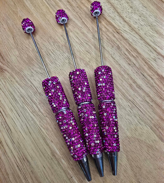Rhinestone Beadable Pen - Dragon Fruit