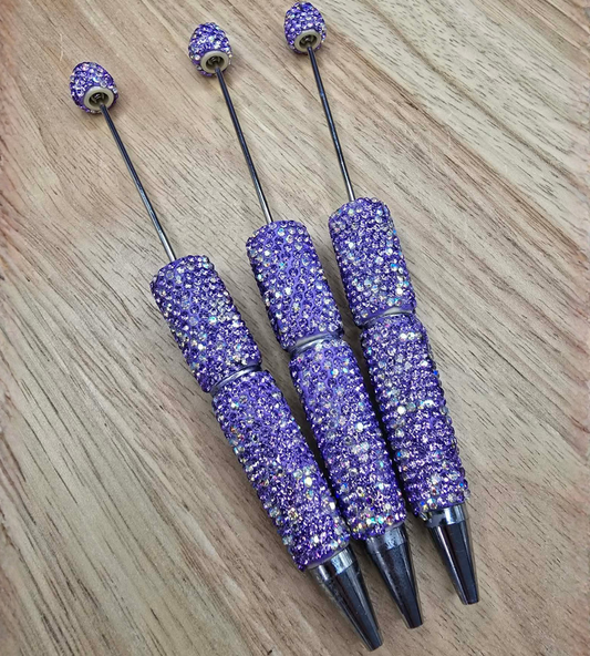 Rhinestone Beadable Pen - Hyacinth