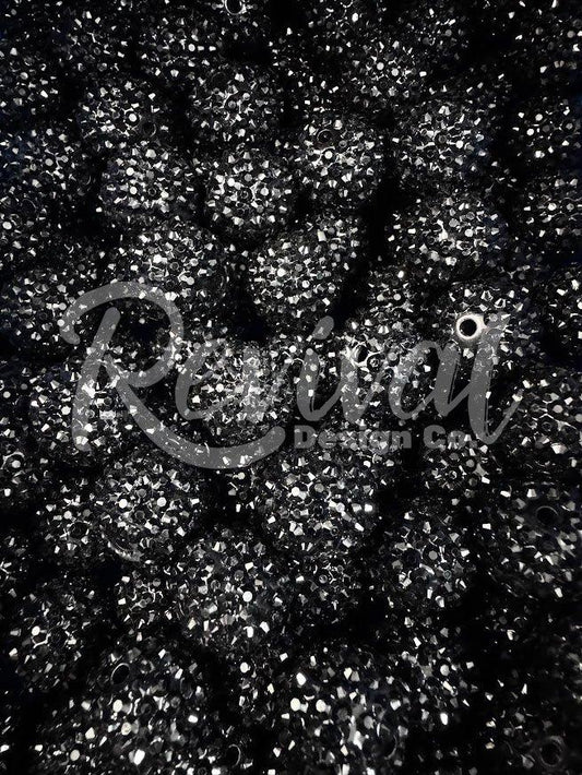 20mm Rhinestone - Jet Black