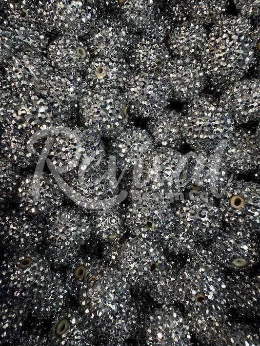 20mm Rhinestone - Silver