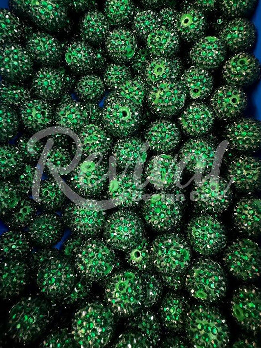 20mm Rhinestone - Emerald