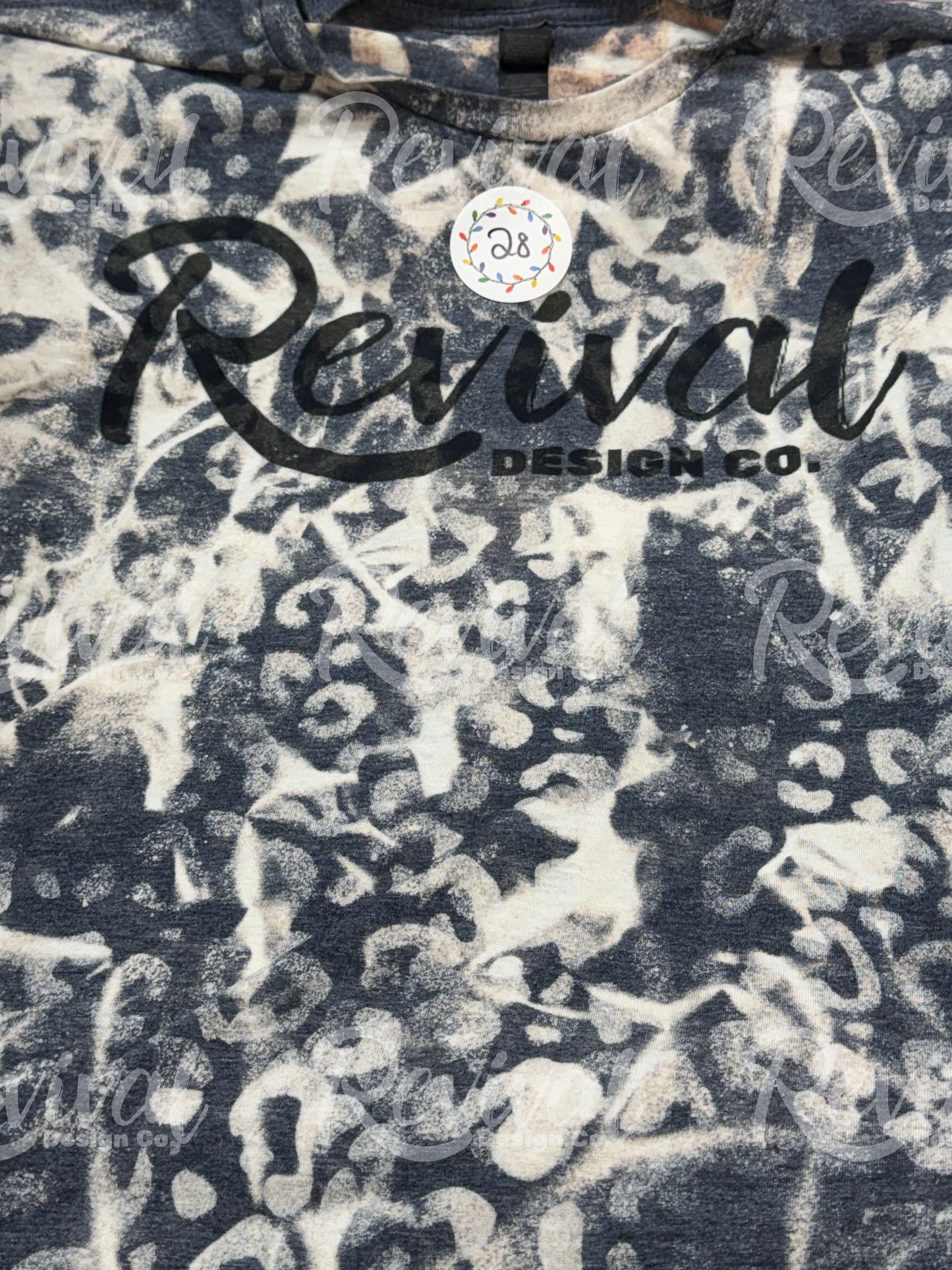 *Gently Worn* TieDye Leopard Revival Shirt (2XL)
