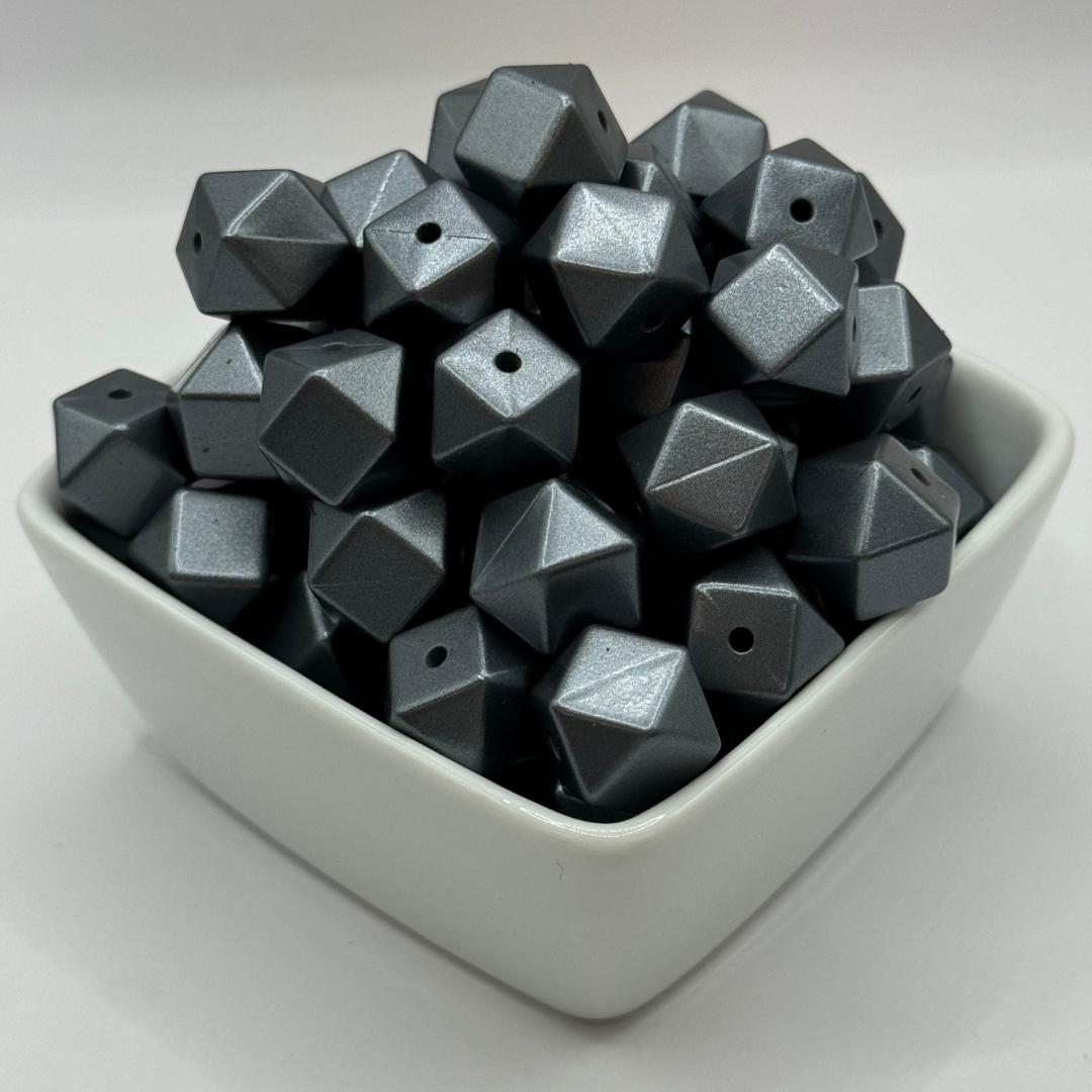 Obsidian - 14mm Silicone Hexagon