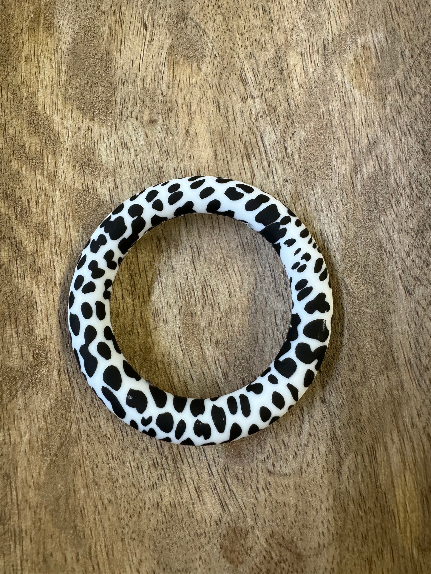 Cow Print - 65mm Silicone Ring