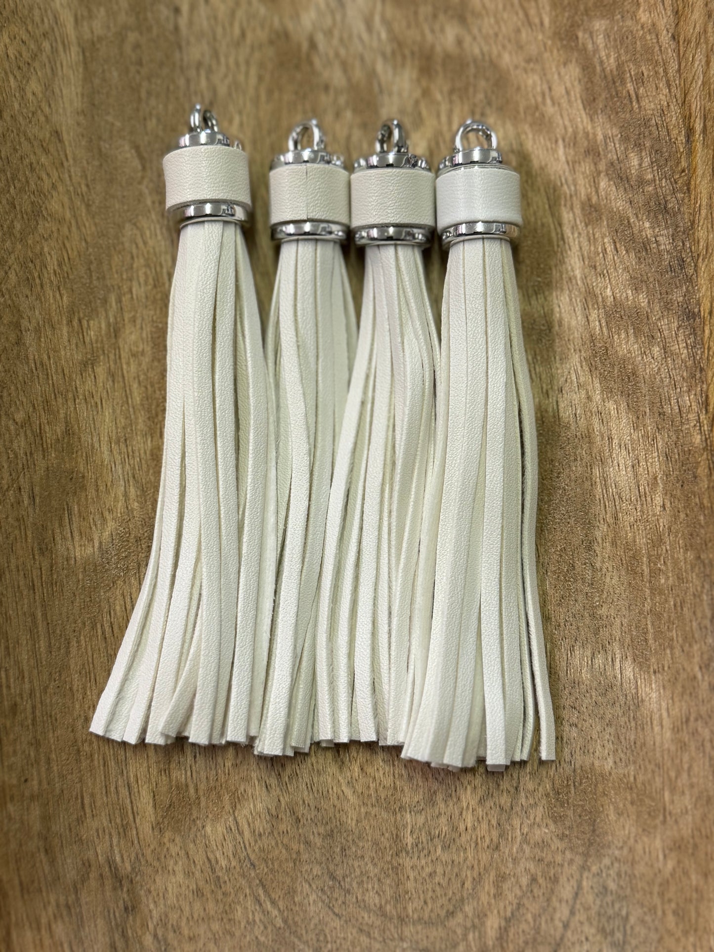 Large White Tassel - 4"