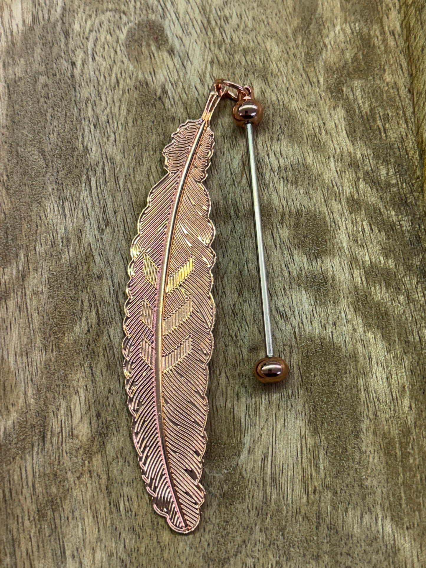 Beadable Feather Bookmark