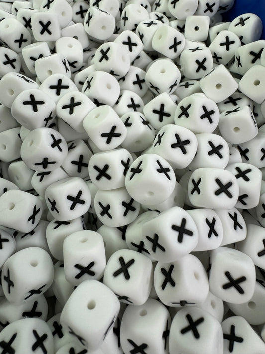 "X" - Silicone Letter Bead