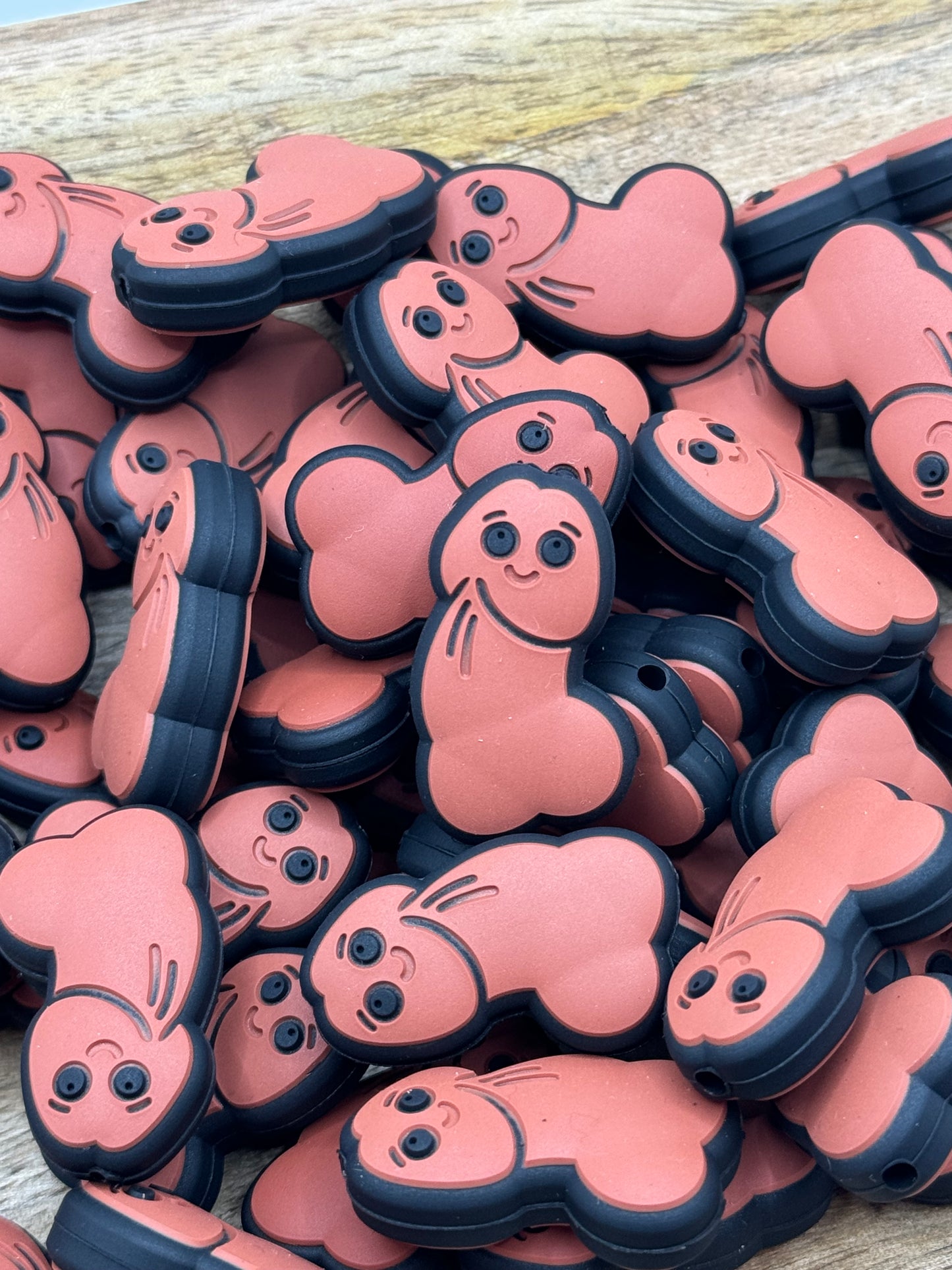 Wieners - Silicone Focal Bead