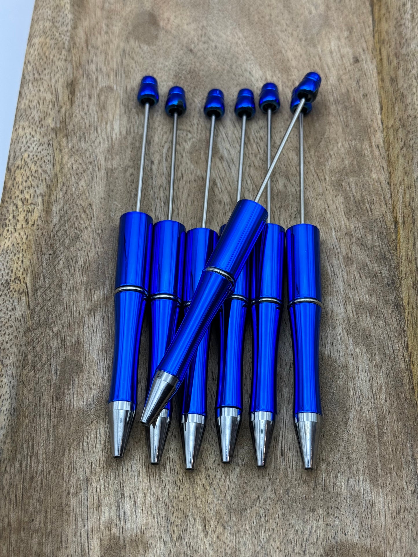 Metallic Revival Blue - Beadable Pen Base