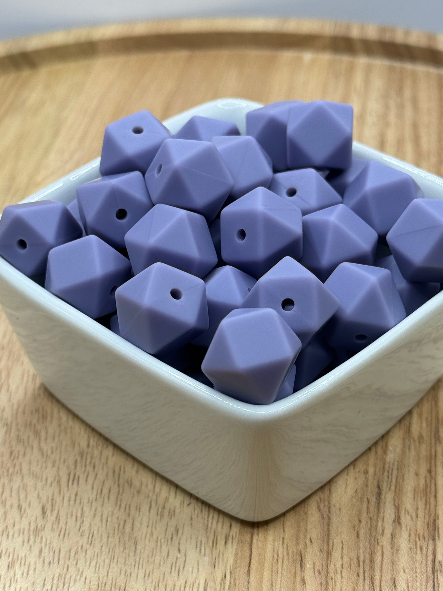 Dusty Purple - 14mm Silicone Hexagon