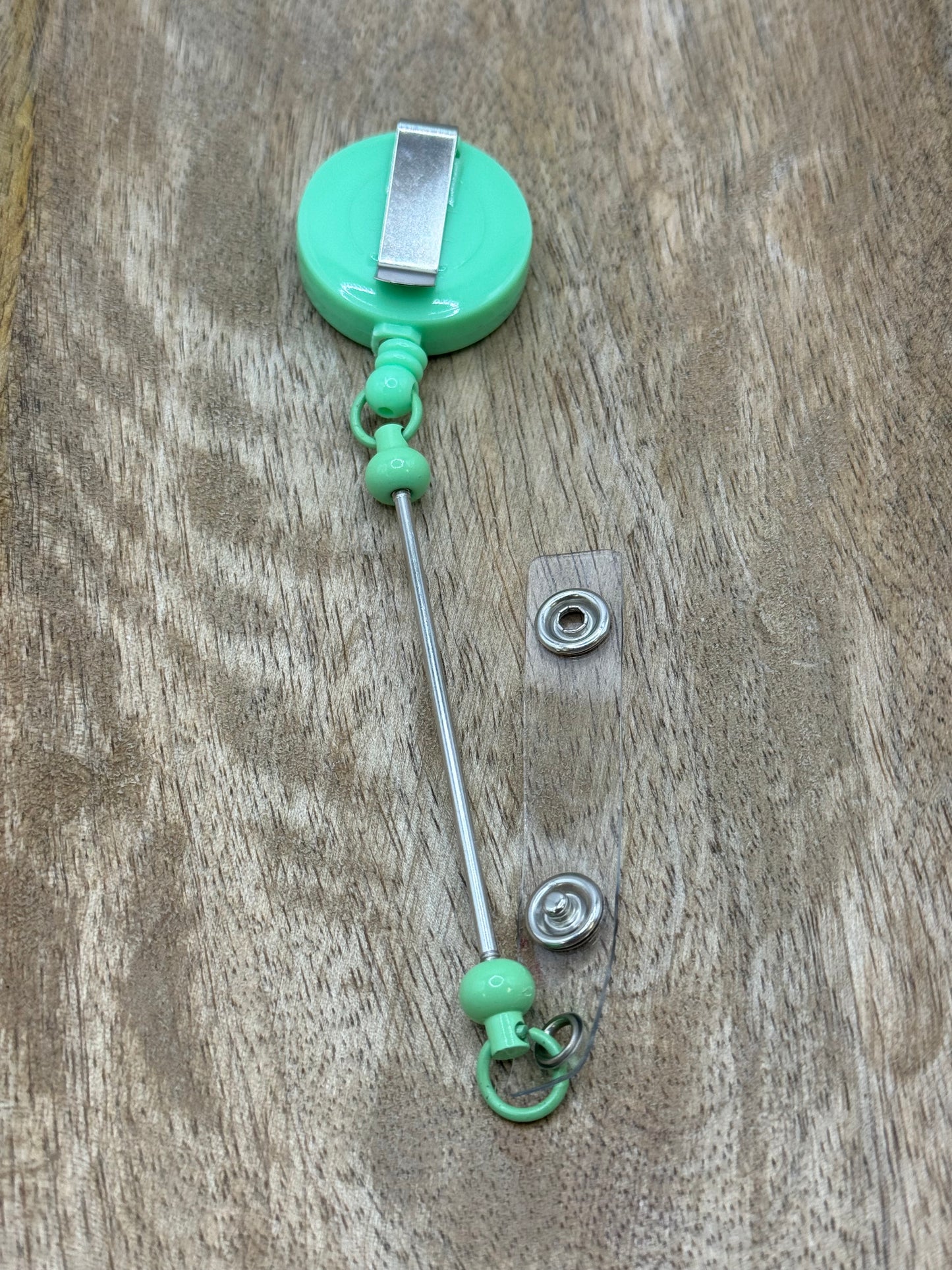 Mint - Beadable Bar Badge Reel