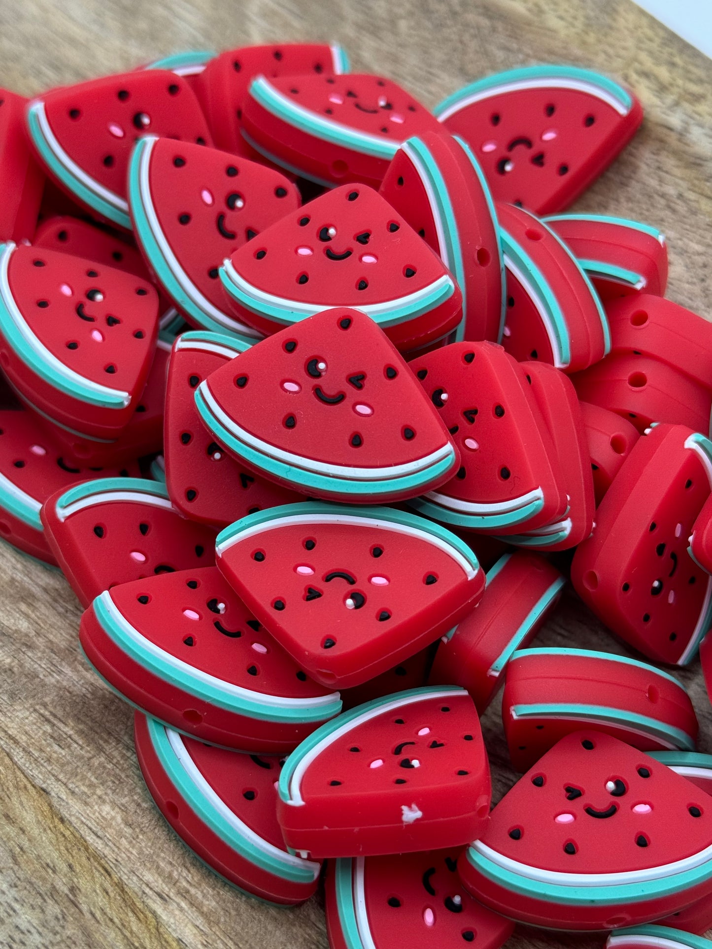 Winky Watermelon - Silicone Focal Bead