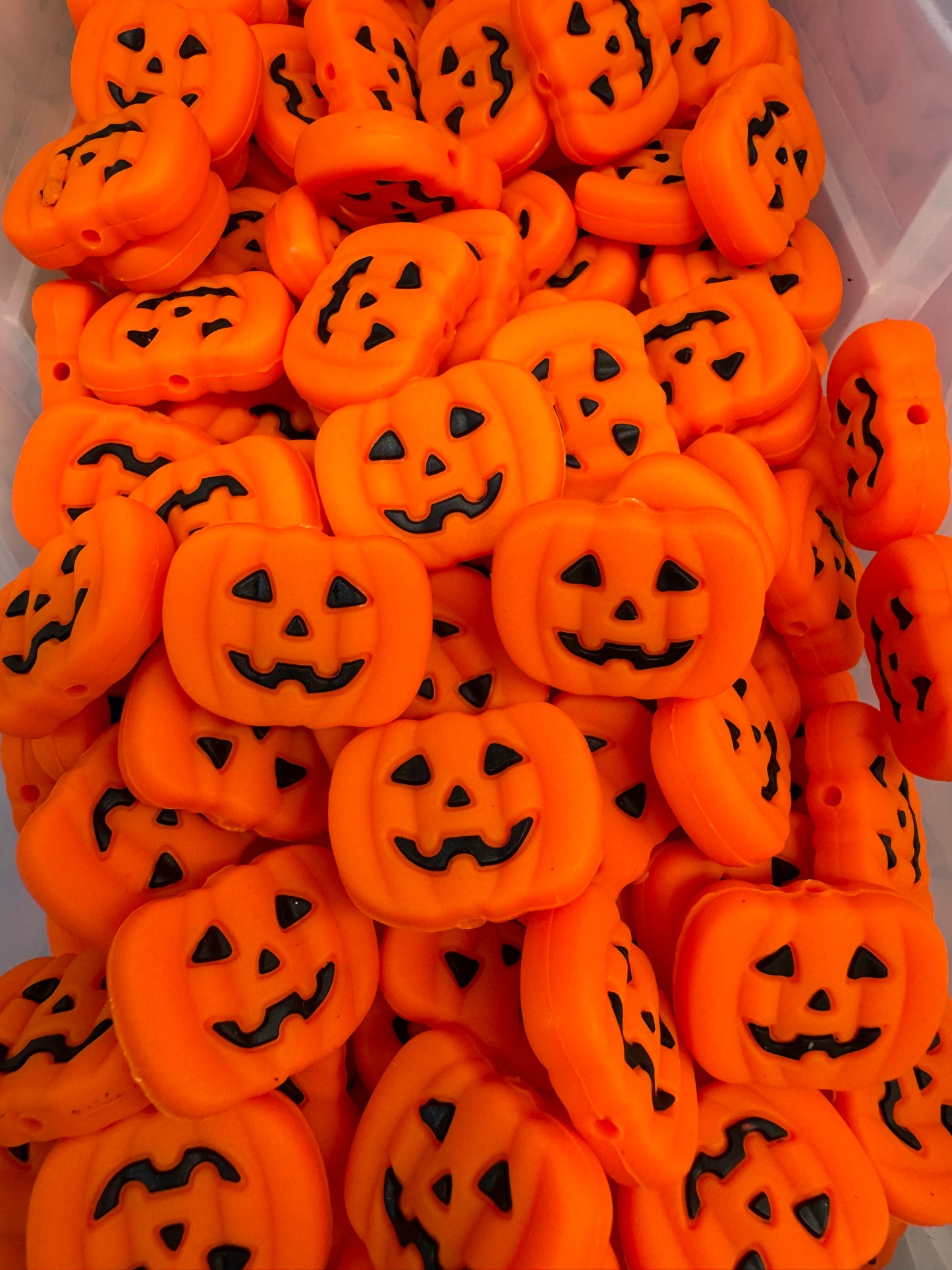 Jack-O-Lantern - Silicone Focal Bead