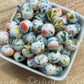 15mm Patterned Silicone Bead - Floral Vines