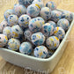 15mm Patterned Silicone Bead - Among The Wild Flowers