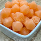 Peach Glow - 14mm Glow Hexagon Bead