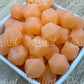 Peach Glow - 14mm Glow Hexagon Bead