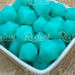 Turquoise Glow - 14mm Glow Hexagon Bead