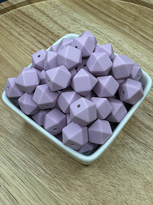 Lavender - 14mm Silicone Hexagon