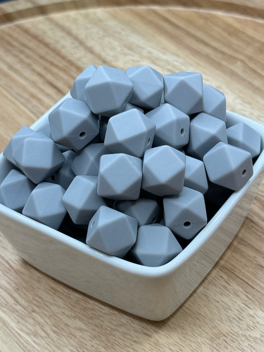 Light Gray - 14mm Silicone Hexagon