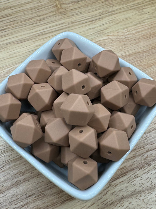 Caramel - 14mm Silicone Hexagon