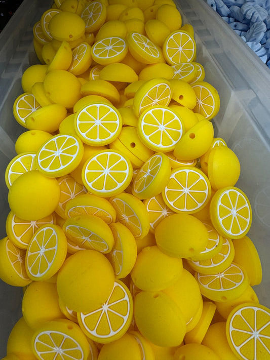 Lemon Slice - Silicone Focal Bead