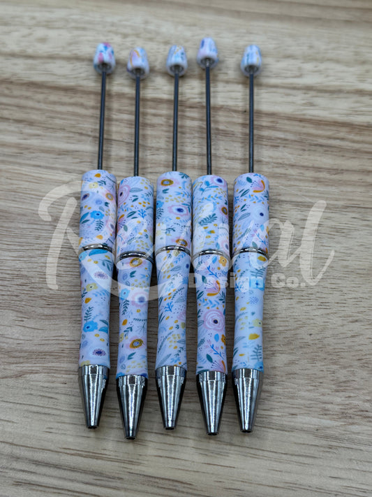Among The Wildflowers - Beadable Pen Base