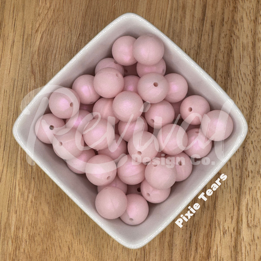 15mm Shimmer Silicone Bead - Pixie Tears