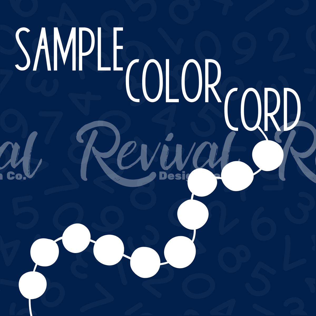 Color Corad Silicone Bead Sample Color Cord (Solid Colors) – Revival Design Co.