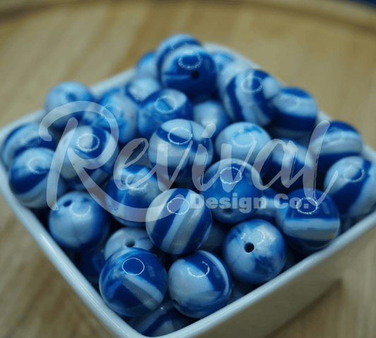 Moonlit Tide - 15mm Jelly Silicone Bead