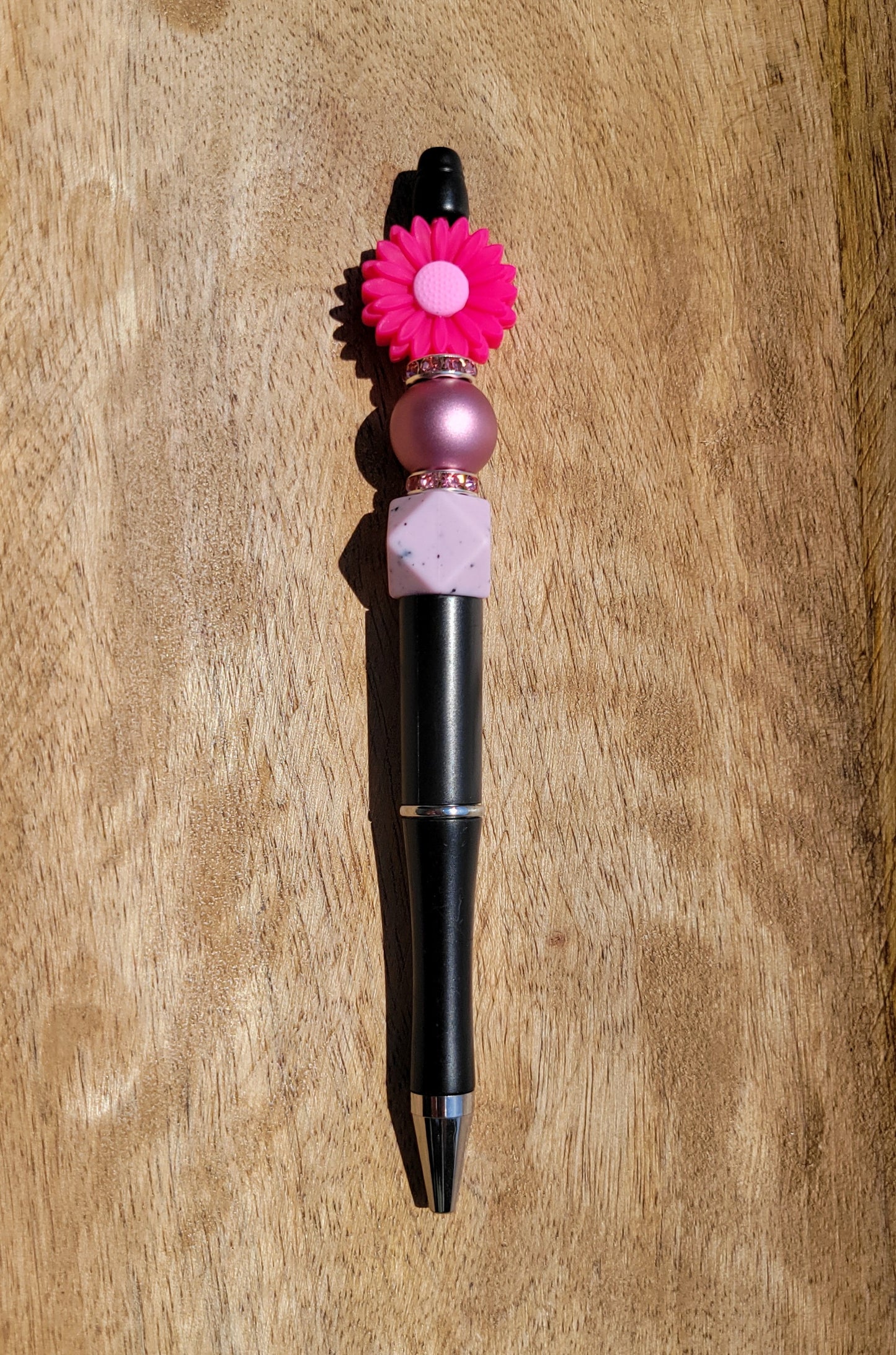 Booming Orchid-stra Silicone Beaded Pen