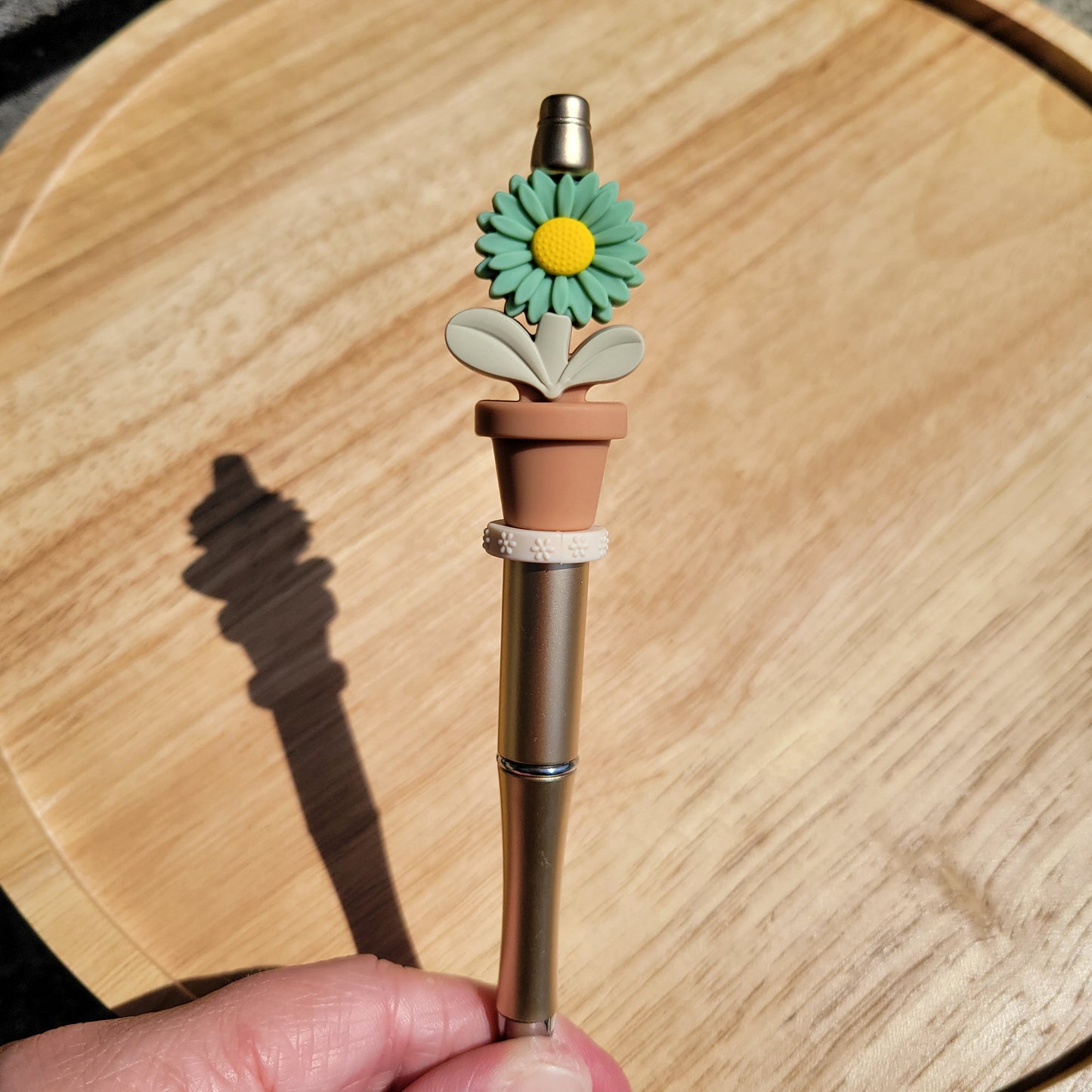 Don’t Stop Be-leafing Silicone Beaded Pen