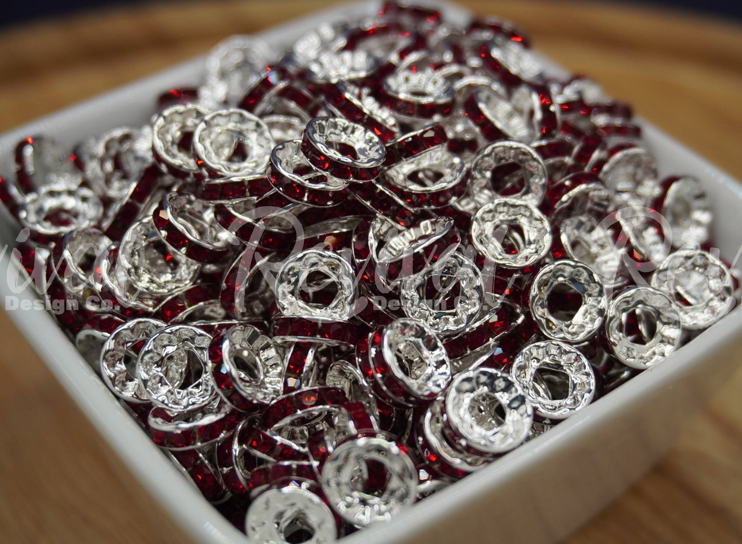 LARGE HOLE 10mm Rhinestone Spacers - Immortal