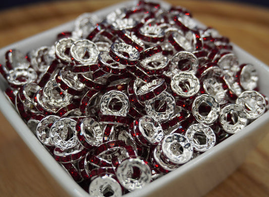 LARGE HOLE 10mm Rhinestone Spacers - Immortal