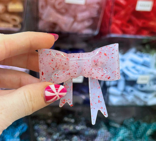 Love Sick - Silicone Bow Focal/Straw Topper