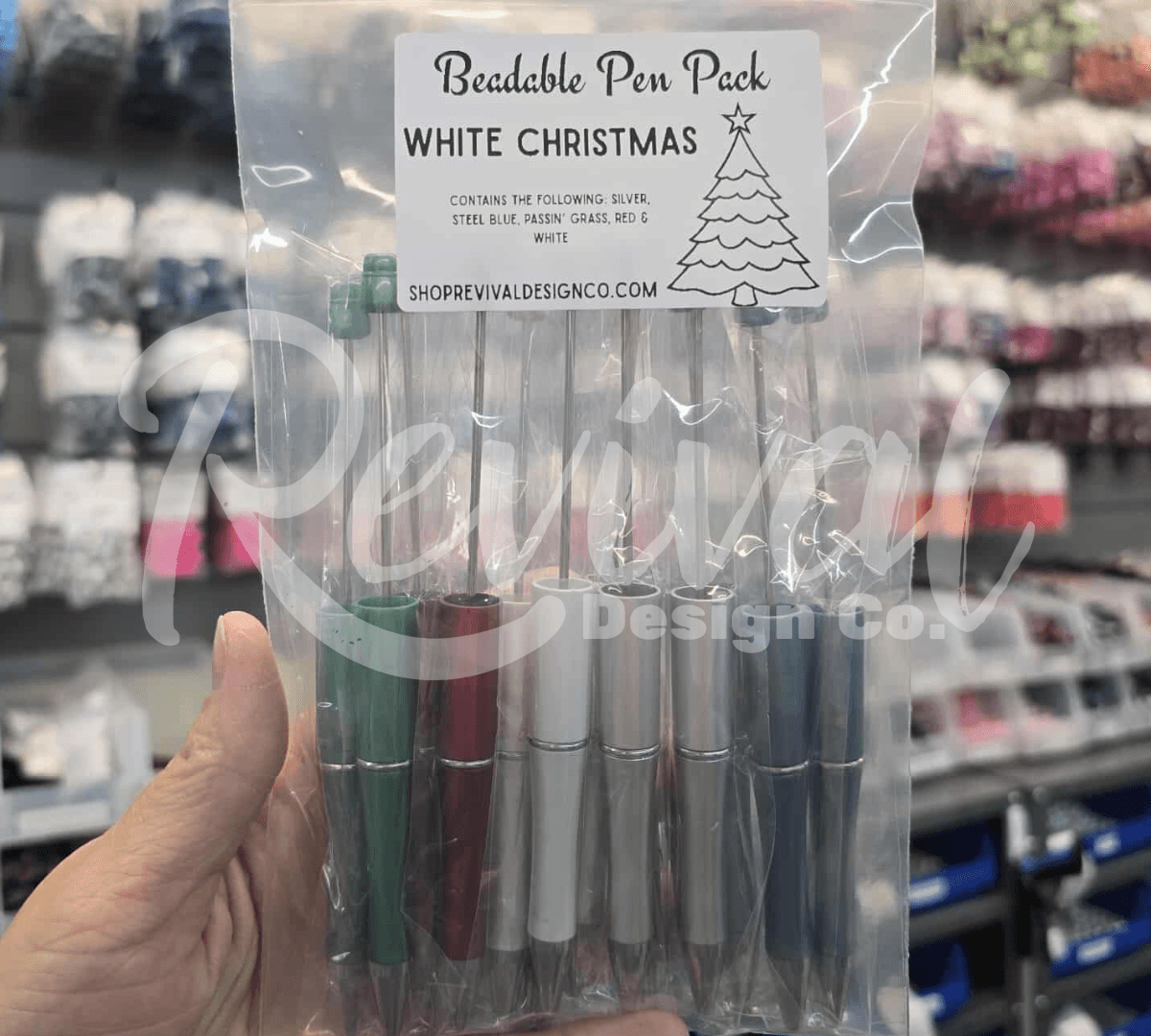 Dozen Pen Pack - White Christmas